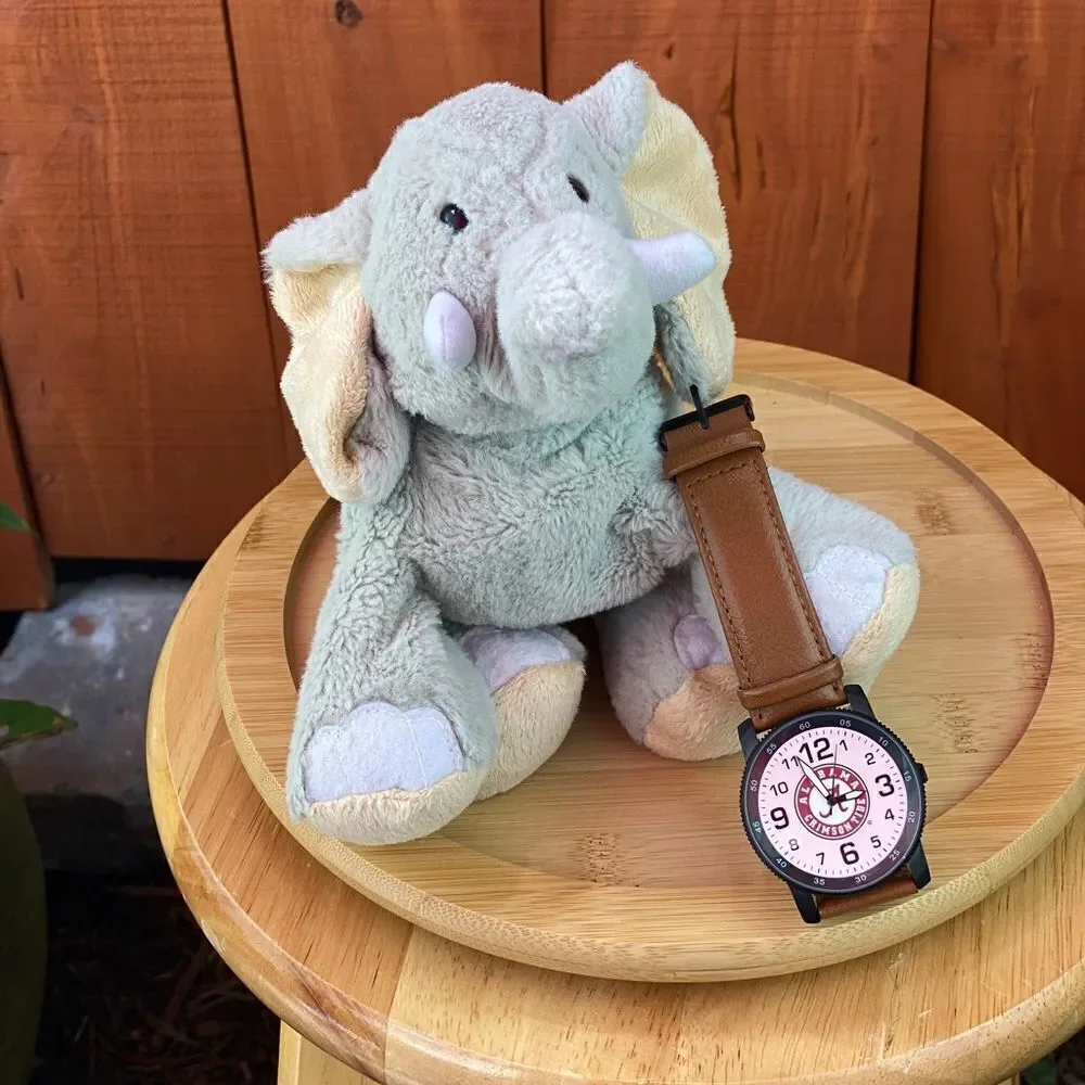 NWT Alabama Crimson Tide watch and elephant plush toy combo for the Roll Tide!!